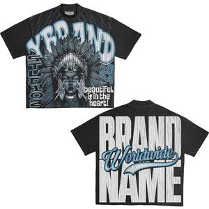 เสื้อยืดคอกลมสำหรับผู้ชายแบบคลาสสิกผ้าฝ้าย100% พิมพ์ลายย้อมสีล้วนสำหรับฤดูร้อนฤดูใบไม้ร่วงมีให้เลือกหลายสี - Product Image 5