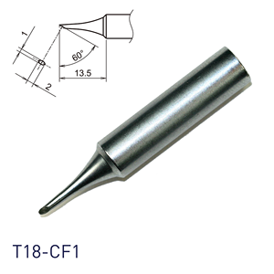 Pointe de soudage Hakko Shape-1C T18-CF1 de type couteau en cuivre - Product Image 1