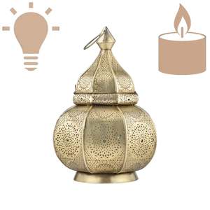 Linterna de Metal marroquí recubierta de polvo para mesa de decoración del hogar y soporte de luz de vela colgante decoración de eventos de Ramadán - Product Image 4