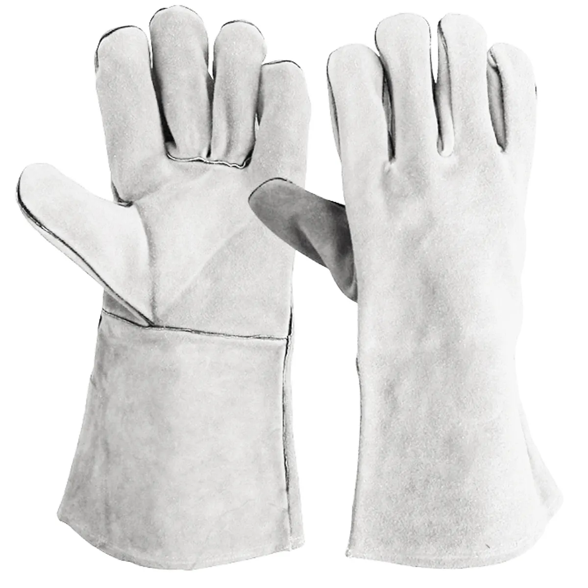 Offre Spéciale cuir de haute qualité Production industrielle Protection thermique travail sécurité gants de soudage