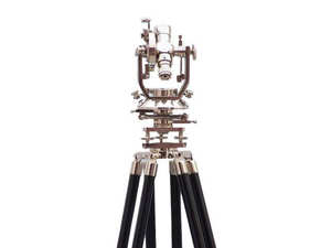 Nautical <b>Theodolite</b> on Wooden Stand Nautical Gift - Product Image 6
