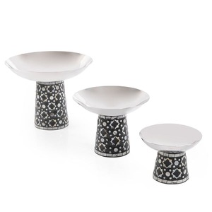 Support à gâteau de luxe en nacre incrustée, élégant présentoir à dessert fait à la main pour mariage et décoration intérieure - Product Image 6