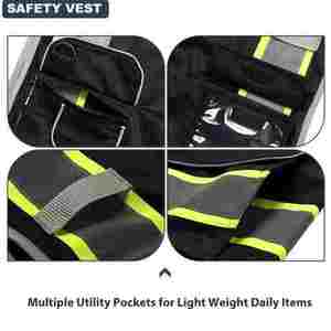 Vente directe en usine gilet de sécurité personnalisé sans manches vêtements de travail gilet de sécurité gilet de sécurité en gros - Product Image 3