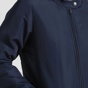 Nouveau automne respirant hommes de haute qualité Bomber veste à glissière grande taille couleur unie Streetwear Slim Fit course Denim veste - Product Image 4