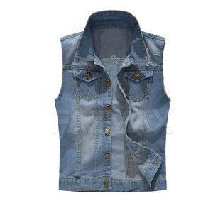 Personnalisé Hommes Jeans Gilet Dernier Style Hommes Jeans Gilet Léger Hommes Jeans Gilet Décontracté - Product Image 1