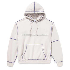 Sweat à capuche unisexe surdimensionné pour homme en coton épais de haute qualité avec logo personnalisé brodé - Product Image 1