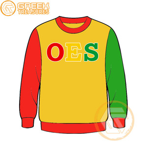 Commande personnalisée d'étoile orientale coton polaire brodé femmes hiver écologique 500g pull de haute qualité vêtements grecs OES - Product Image 1