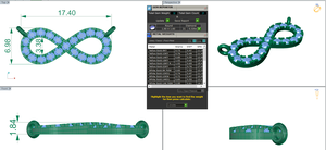 สร้อยคอผู้หญิงแบบกล่องประดับจี้รูปสัญลักษณ์สันติภาพ ประดับเพชรซิร์คอน ชุบทอง 18k บนสแตนเลสสตีล ผลิตในห้องปฏิบัติการ ได้รับการรับรองจาก IGI ป้องกันการหมองคล้ำ ยี่ห้อ Jeuteis - Product Image 2