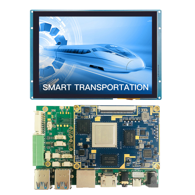 7 inch embedded programmable lcd touch panel +touch screen+Mother Board +Software with CPU/Driver,support RS232/RS485/TTL port