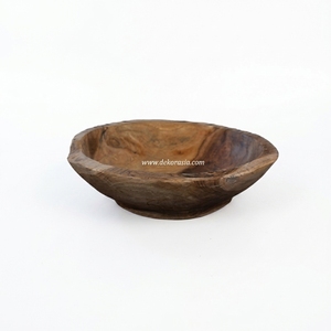 Bols ronds en bois de teck, écologiques, vintage, faits à la main, vaisselle, ensembles de vaisselle, service alimentaire, cadeaux d'affaires, DEKOR ASIA - Product Image 2