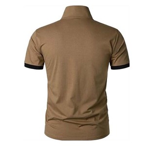 Ropa de hombre personalizada de alta calidad Algodón transpirable para Polos de manga corta talla grande estilos casuales con estampado de logotipo - Product Image 3