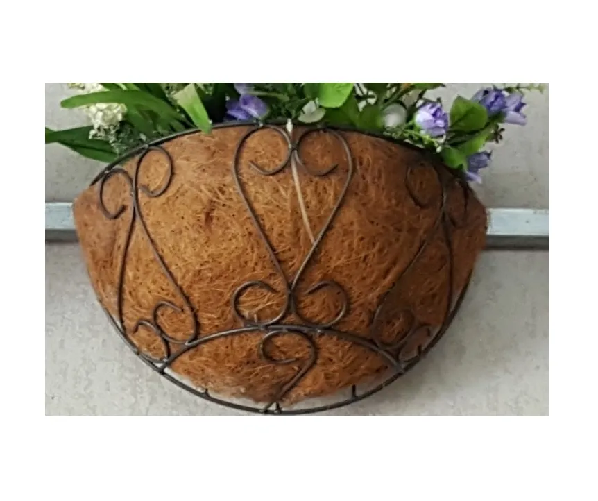 Item laris untuk dekorasi pohon gantung Pot tanaman buatan tangan COCO liner berbagai bentuk 100% serat kelapa alami