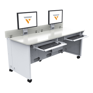 VersaDesk Elevation Convertible Multifunctional <b>White</b> Office <b>Computer</b> <b>Desk</b> for Diverse Uses - Product Image 2
