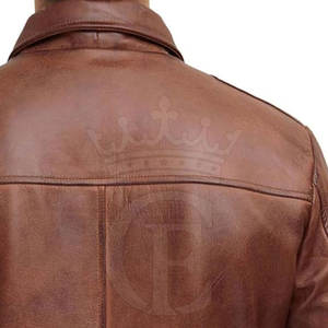 Veste en cuir de haute qualité Logo personnalisé Veste d'hiver Vêtements de mode Veste en cuir pour hommes - Product Image 6