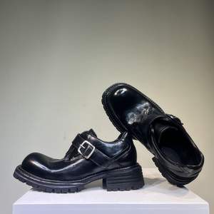 Bottes en cuir véritable pour hommes, bottes de travail en cuir, bottes en cuir décontractées pour hommes, bottes en cuir imperméables pour chaussures d'extérieur - Product Image 4