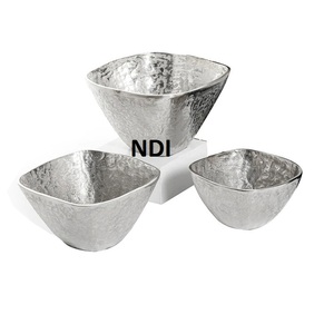 Ustensiles de cuisine Traiteur Servir Fruits Salade Bol en métal Design moderne Qualité supérieure Personnalisé Bol de service alimentaire - Product Image 1