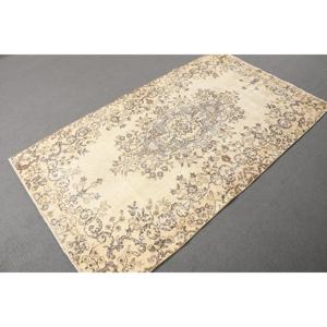 พรมตุรกีโบราณ ขนาด 3.7x6.5 ฟุต, พรมเปอร์เซียสีเบจ - Product Image 3