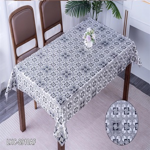 Boen Tùy Chỉnh Thực Hiện Hình Chữ Nhật Khăn Trải Bàn Hiện Đại Hoa PVC Kim Loại Hoa Oilcloth Cho Khách Sạn Nhà Bán Buôn Nhựa Tablecover - Product Image 2