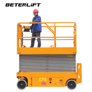 ลิฟท์กรรไกรไฟฟ้าอัตโนมัติ 10 ม. 13 ม. สำหรับงานบำรุงรักษาอาคาร ขายดี - Product Image 3