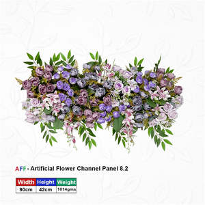 Panel de Flores Artificiales Regal Amethyst & Lavender Mist, Twilight Orchid & Rose Garden Channel, Cascading Willow - Product Image 1