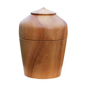 Urne en bois de style américain à haut cylindre pour les cendres nouveauté fournitures funéraires en gros avec couvercle prix bon marché du Vietnam - Product Image 3