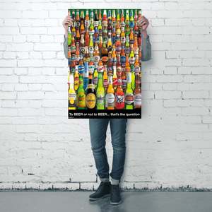 Póster Moderno 'To Beer or Not to Beer' en Lienzo para Decoración de Pared - Product Image 4