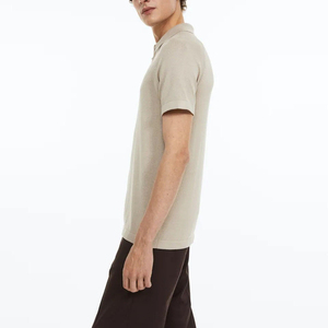 Polo en coton de haute qualité pour hommes OEM avec logo personnalisé imprimé par sublimation rapide et décontracté grande taille décontracté grande taille - Product Image 3