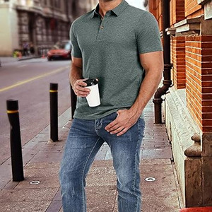 Camisetas Polo de alta calidad Camisetas Polo personalizadas serigrafiadas manga corta hombres 100% algodón hechas por Dress Sports - Product Image 4