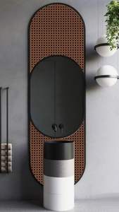 Elegante hierro hecho a mano para Glam forma ovalada espejo de pared decorativo personalizable para bodas Diwali cumpleaños Ramadans - Product Image 6