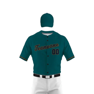 Ensemble d'uniformes de baseball personnalisés pour jeunes Maillot de baseball à boutons, uniforme d'équipe de baseball avec broderie et logo sublimé - Product Image 5