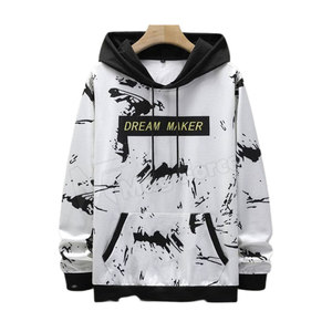 เสื้อฮู้ดผู้ชายแนวสตรีทเสื้อมีฮู้ดออกแบบโลโก้ได้ตามต้องการ - Product Image 1