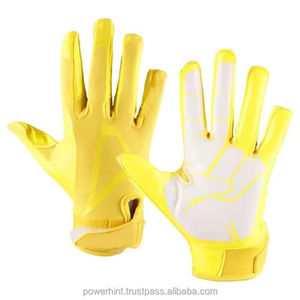 Guantes de fútbol americano de diseño personalizado, guantes adhesivos receptores de Palma con tela transpirable, fabricados para un rendimiento óptimo - Product Image 6