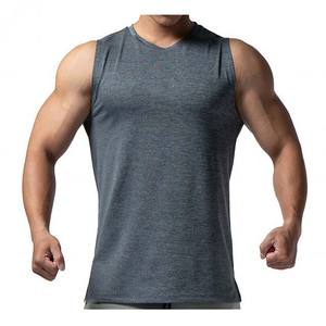 เสื้อกล้ามระบายอากาศระบายอากาศลำลองสำหรับผู้ชายเสื้อกล้ามออกกำลังกายเล่นกีฬาเข้ายิมฟิตเนสใหม่ออกแบบโลโก้ได้ตามที่ต้องการ - Product Image 1