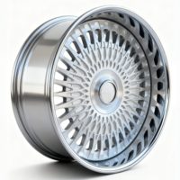 Jantes forgées Bku 2 pièces pour Cadillac Escalade V Cybertruck Chevy Tahoe Hummer Ev 24 pouces 10-13J Jantes en alliage à fond profond