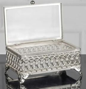 Boîte à bijoux de luxe décorative en métal de la meilleure qualité pour la décoration intérieure et l'article de cadeau dans un design élégant - Product Image 3