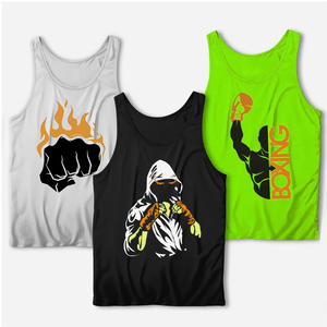 Venta al por mayor de alta calidad hecho con la mejor calidad de impresión gráfica camiseta sin mangas musculosa camiseta sin mangas en estilo único - Product Image 6