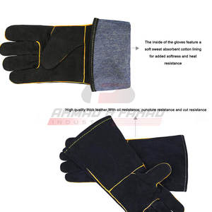 Wholesale Cheap Breathable Leather Welding <b>Gloves</b> for Outdoor Construction Safety for Winter - Product Image 5