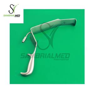 Retractor de fibra óptica pélvica profunda de acero inoxidable alemán de gran oferta, instrumentos de obstetricia y ginecología de 7 "x 2-1/2" - Product Image 2