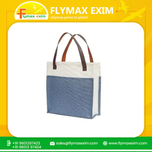 India Manufacturer's Eco-Luxury <b>Jute</b> <b>Shopping</b> <b>Bags</b> with Sophisticated Style Leather Handles Fashionable <b>Jute</b> <b>Bags</b> on Sale - Product Image 6