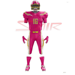 Uniformes de football américain de haute qualité, respirants, antibactériens, à séchage rapide, grandes tailles, designs personnalisés, impression numérique 100% - Product Image 5