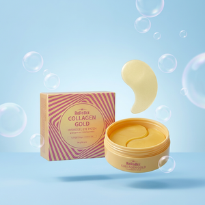 ROROBEE Patchs Hydrogel pour les Yeux et le Visage au Collagène Doré et Hyaluronate de Sodium pour les Plis Nasogéniens et les Rides du Front - Hydratation Profonde - Product Image 1