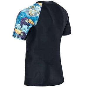 Rashguard Personalizado 2025 de Alta Calidad con Protección UV y Características Transpirables, Spandex/Poliéster, Manga Corta, Logotipo MMA Personalizable - Product Image 3