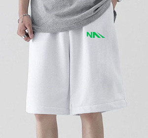 Breathable High Quality Customized <b>Men</b> Loose Fit 100% Cotton Heavyweight <b>Baggy</b> Solid High Street Style <b>Shorts</b> with Logo - Product Image 2