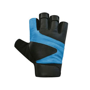 Gants de fitness unisexes légers et respirants à demi-doigts en polyester et spandex avec fermeture à pression Taille personnalisable pour l'entraînement de poids - Product Image 5