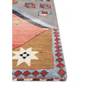 Alfombra Freedom Manchaha Gris y Negra, Tejida a Mano con Lana, Bambú y Seda, Diseño de Patchwork para Decoración de Sala de Estar - Les-8167 - Product Image 4