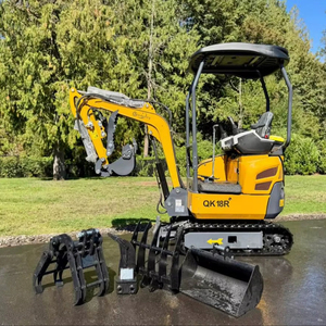 Envío gratis CFG QK18R EPA CE aprobado 1,2 Ton 13.5HP mini excavadora Eaton cilindro hidráulico núcleo Motor bomba caja de cambios PLC - Product Image 1
