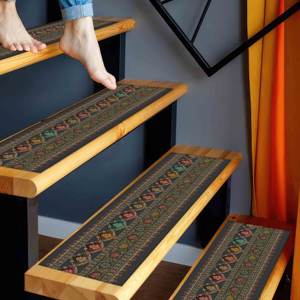 Tapis imprimé à motifs ethniques : design Kilim, bohème, moderne, adapté aux animaux domestiques, tapis d'entrée - Product Image 1