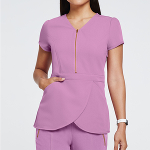 Ensemble de blouses chirurgicales lavables en polyester et élasthanne de qualité supérieure pour femmes, uniforme médical pour infirmières et médecins d'hôpital - Product Image 1