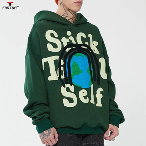 Sweat-shirts d'hiver pour hommes de haute qualité 2025, manches longues, grande taille, brodés, teints en uni, Pakistan, impression numérique en plein air, délavés à la pierre - Product Image 3