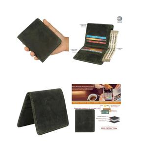 Portefeuille d'affaires à deux volets pour hommes de qualité supérieure porte-cartes multi-cartes à la mode conception courte fermeture à glissière pour un usage quotidien - Product Image 3